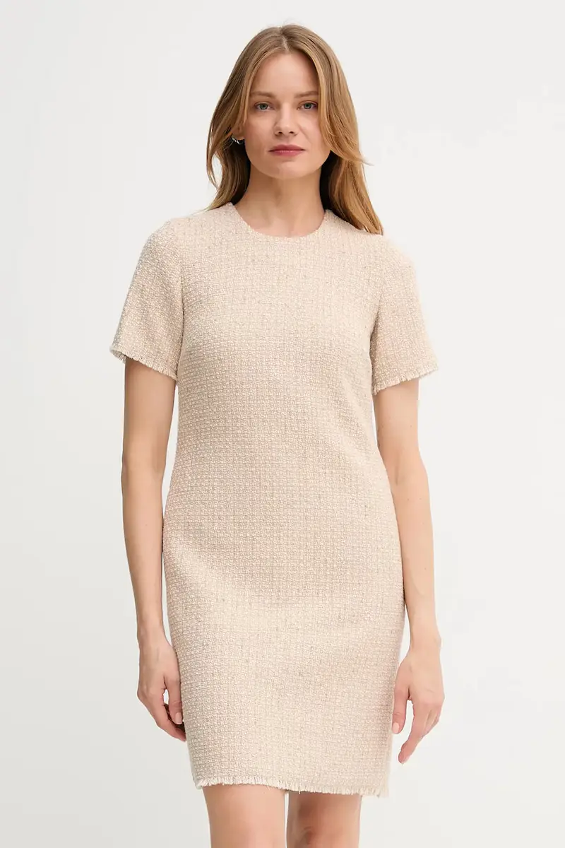 vestito in lana colore beige 30047956