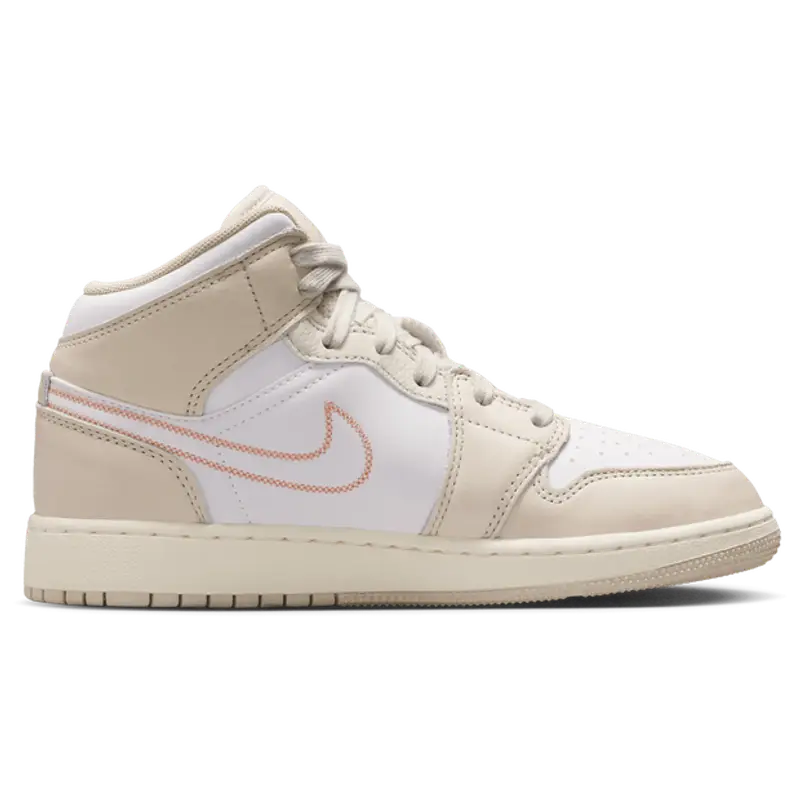 Jordan Aj1 Mid unisex Scarpe - Beige - Pelle - Foot Locker