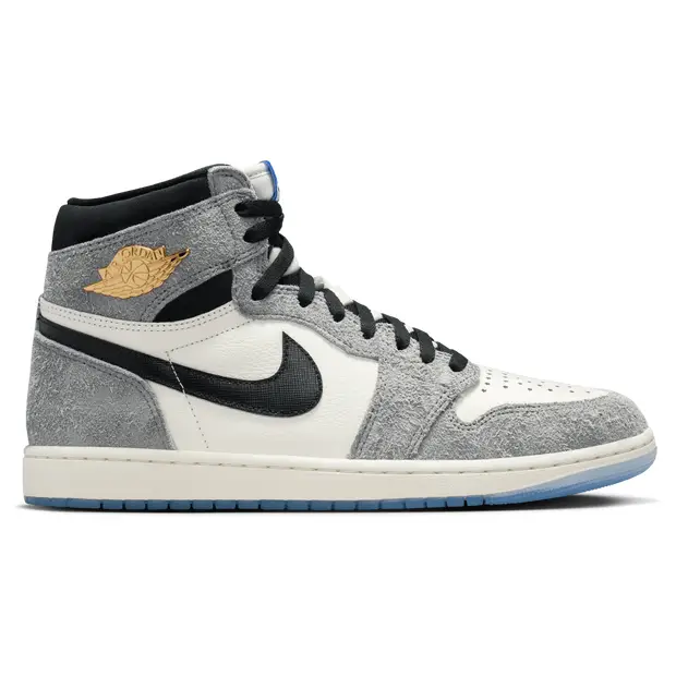 AJ1 Retro High Uomo - Sneakers Grigio - 5 - Pelle Grey