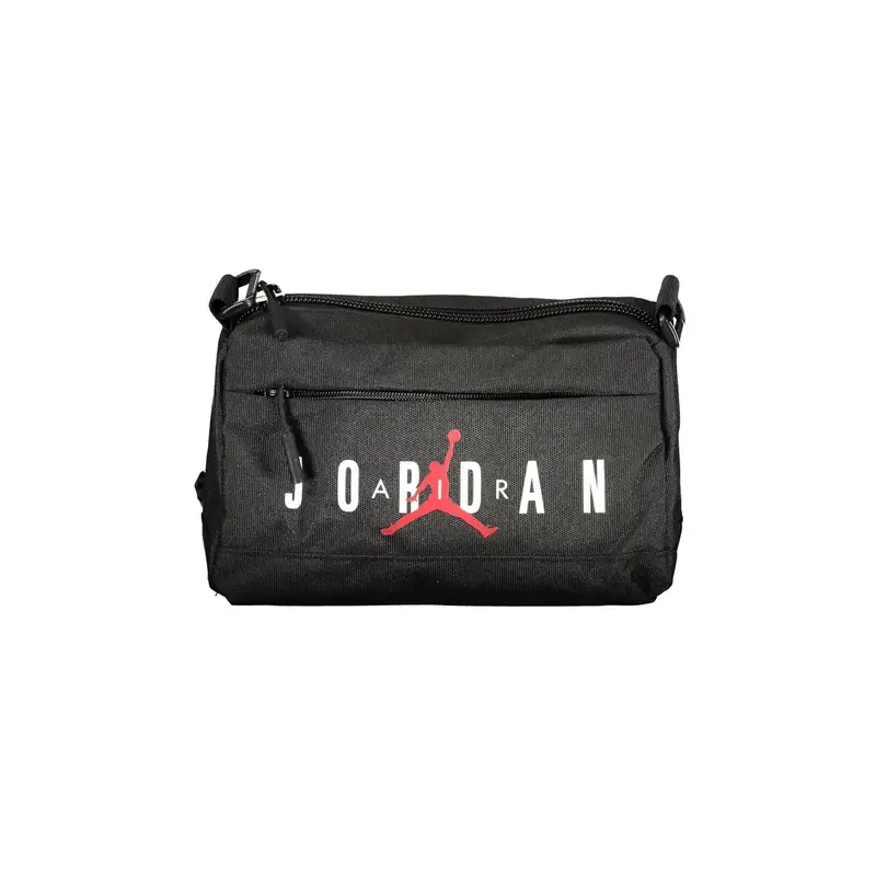 Borsa a Tracolla Uomo Nera Stampa Nero