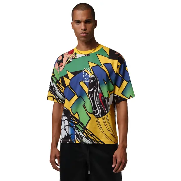 Brazil Uomo - Felpe Giallo - di cotone Yellow