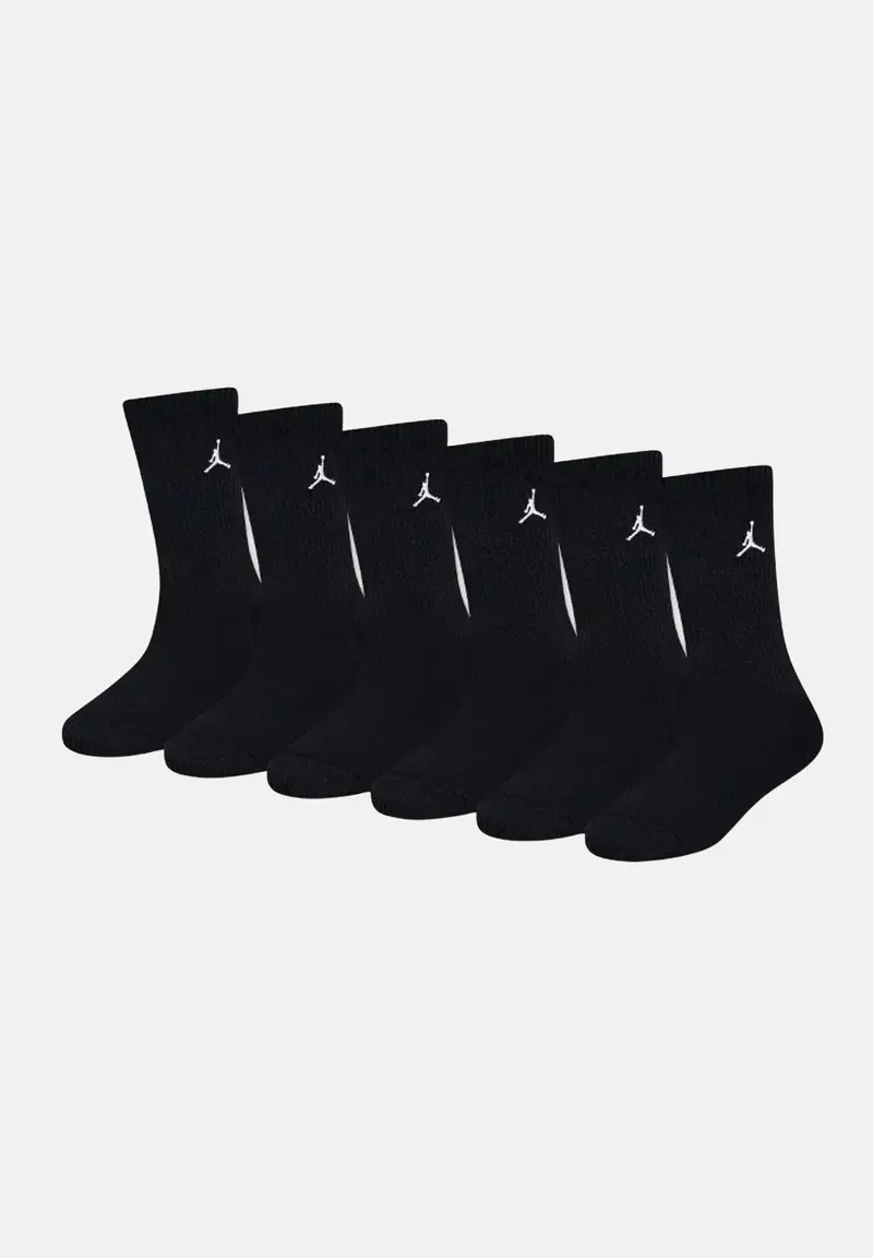 JORDAN Calzini (6paia) EVERYDAY ESSENTIALS neri per bambino e bambina