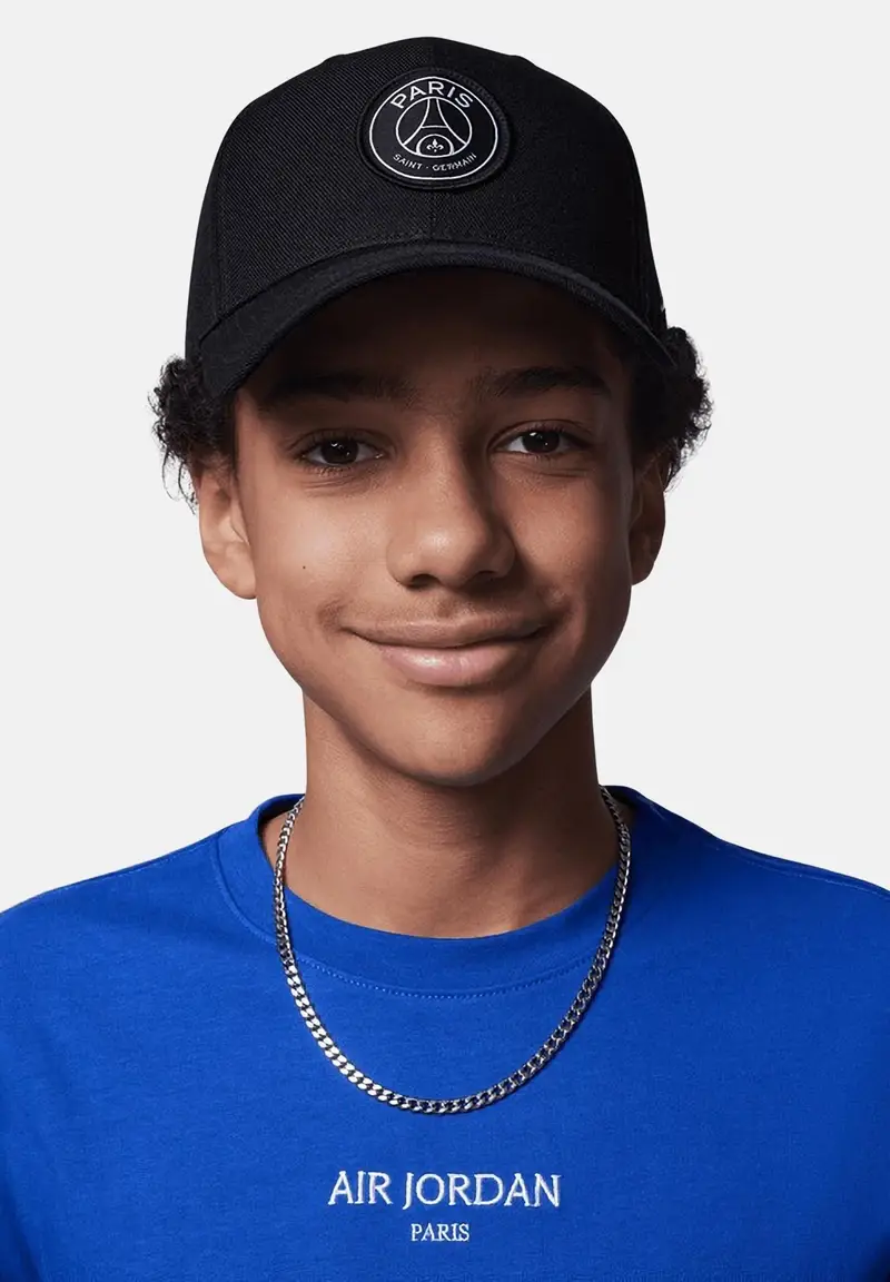 JORDAN Cappello con visiera Jordan Paris Saint-Germain nero per bambino e bambina miniatura 2
