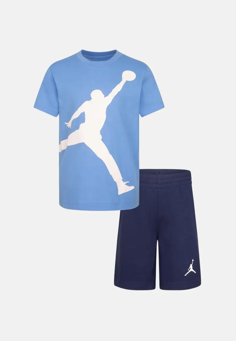 JORDAN Completino blu e azzurro da bambino con stampa logo Jumpman