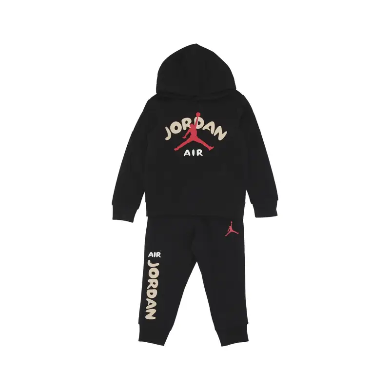 Completo Tuta Bambino Lil Champ Jordan Po Set Black