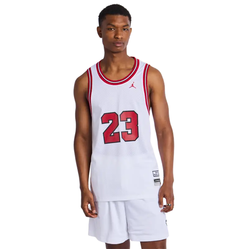 Jordan Essentials male Maglie/Repliche - Bianco - Poly Mesh - Foot Locker