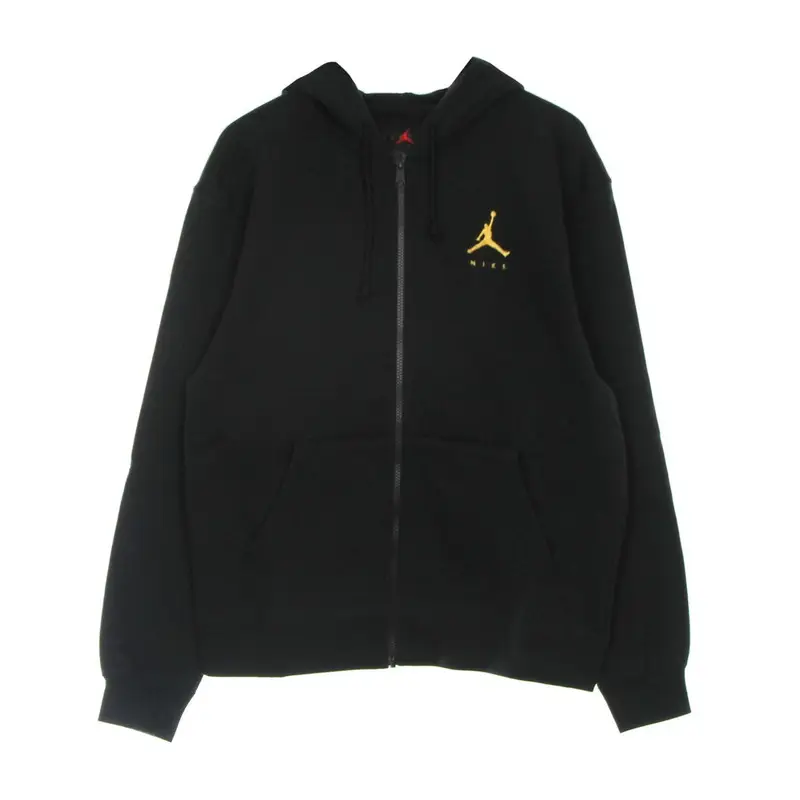 Felpa Cappuccio Zip Uomo Jumpman Fleece Full-zip Black/pollen