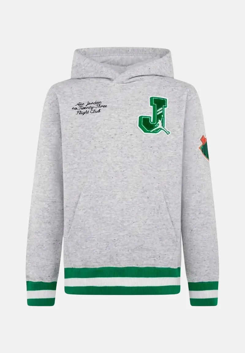 JORDAN Felpa con cappuccio Court of Legends grigia per bambino e bambina