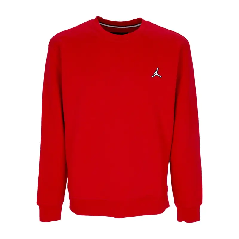 Felpa Girocollo Uomo Essential Fleece Crewneck Gym Red/white
