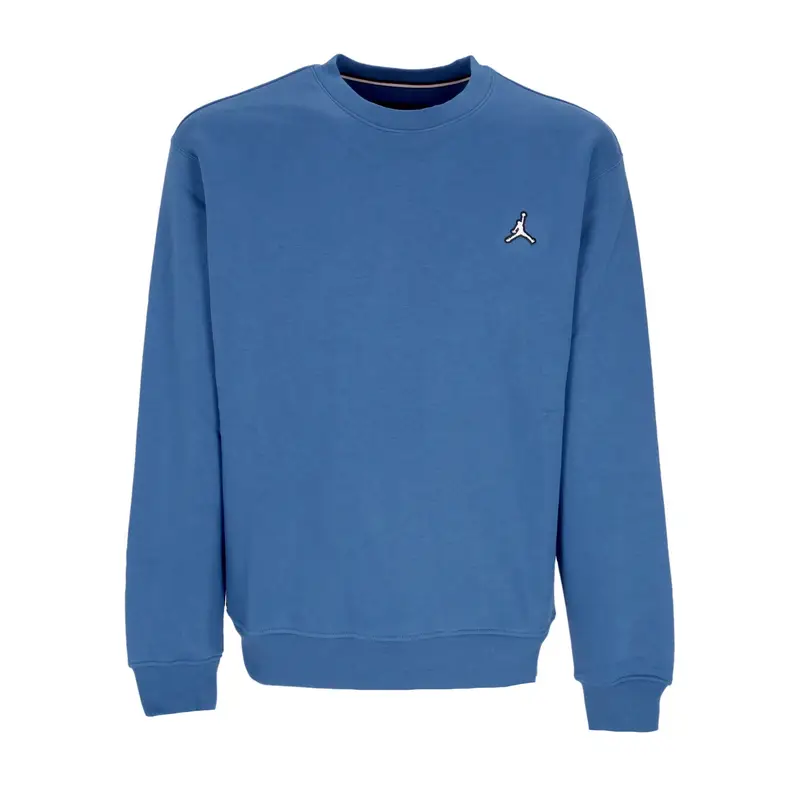 Felpa Girocollo Uomo Essential Fleece Crewneck True Blue/white