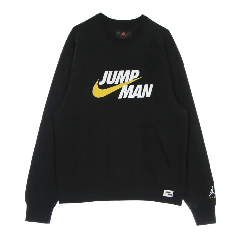Felpa Leggera Girocollo Uomo Jumpman Fleece Crew Black