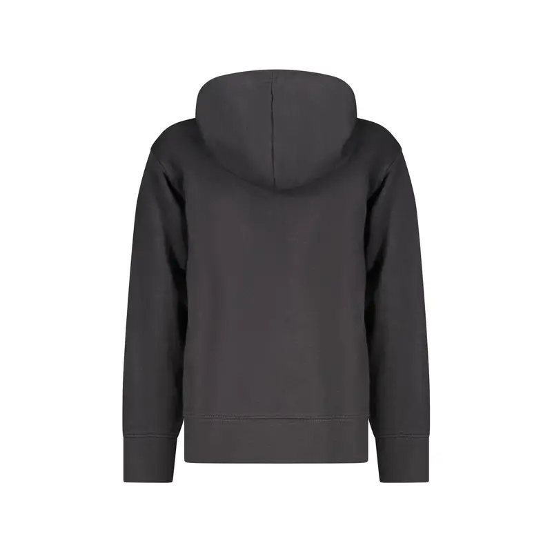 Felpa Maniche Lunghe Unisex Nera Ricamo Nero miniatura 2