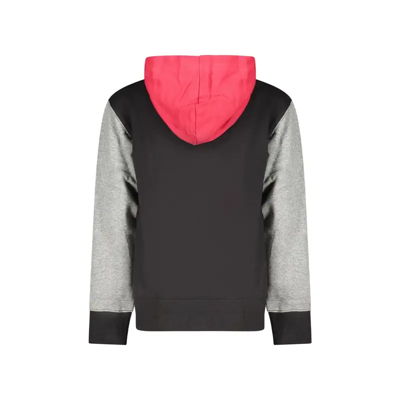 Felpa Maniche Lunghe Unisex Nera Ricamo Nero miniatura 2