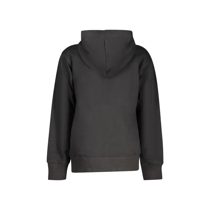 Felpa Maniche Lunghe Unisex Nera Stampa Logo Nero miniatura 2