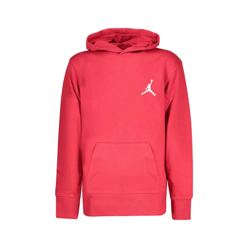 Felpa Maniche Lunghe Unisex Rossa Ricamo Rosso