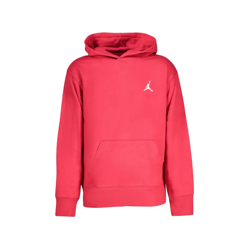 Felpa Maniche Lunghe Unisex Rossa Ricamo Rosso