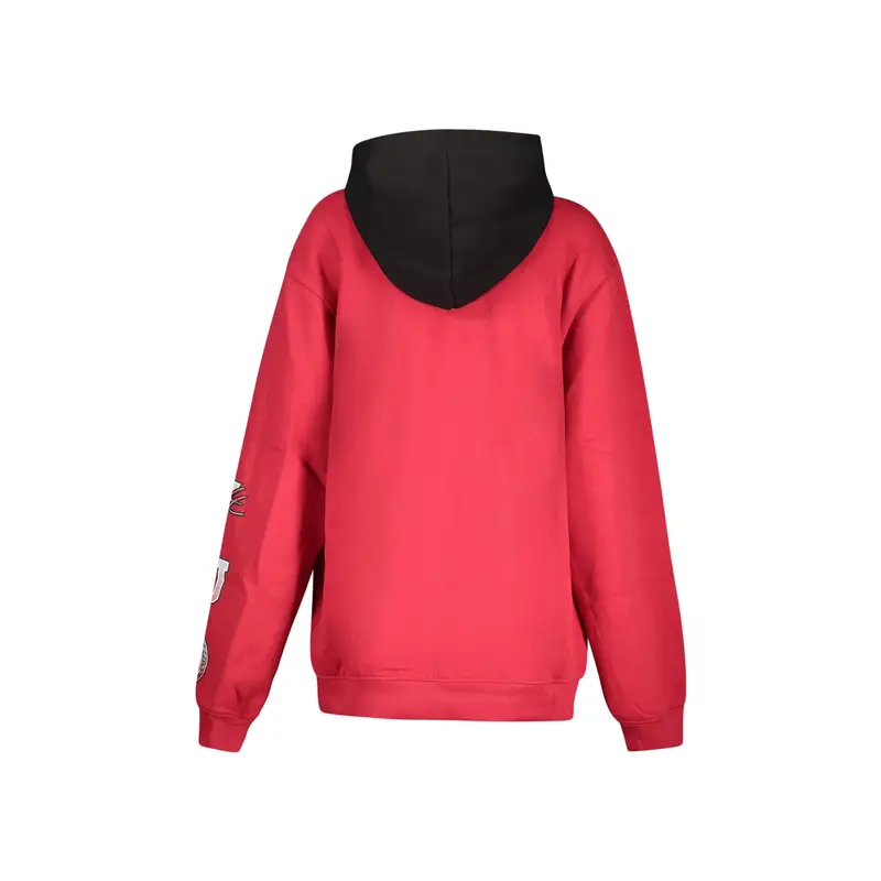 Felpa Maniche Lunghe Unisex Rossa Ricamo Rosso miniatura 2