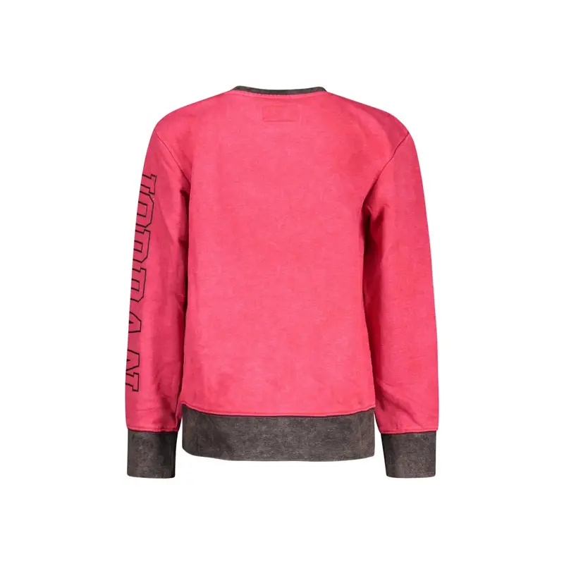 Felpa Maniche Lunghe Unisex Rossa Stampa Logo Rosso miniatura 2