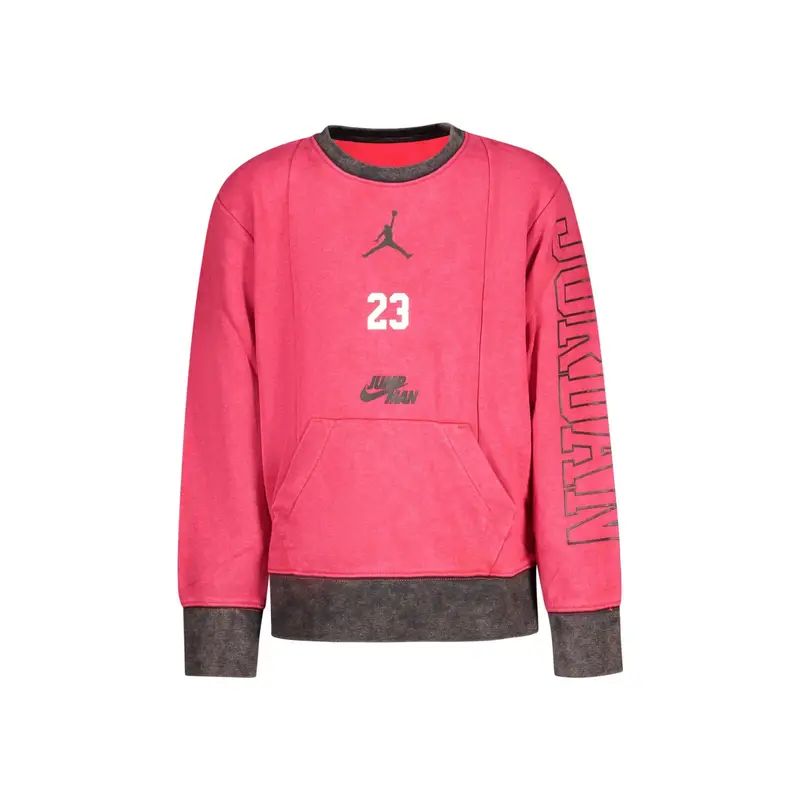 Felpa Maniche Lunghe Unisex Rossa Stampa Logo Rosso