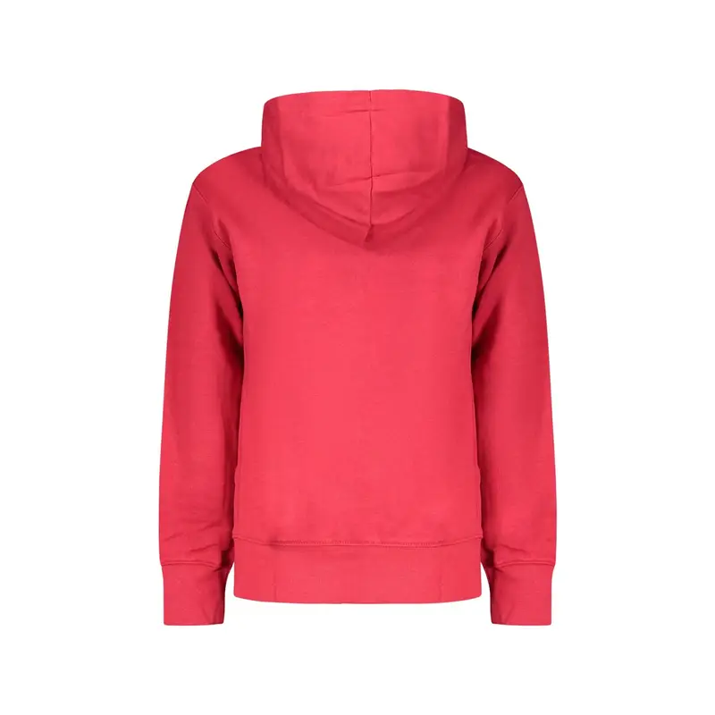 Felpa Maniche Lunghe Unisex Rossa Stampa Logo Rosso miniatura 2