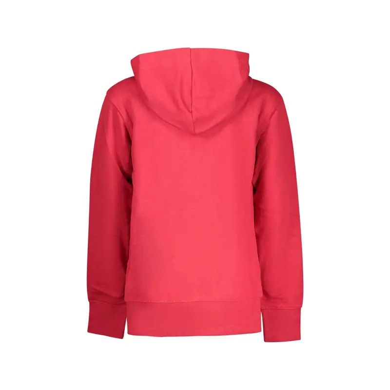 Felpa Maniche Lunghe Unisex Rossa Zip Ricamo Rosso miniatura 2