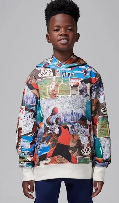 Felpa ragazzo jordan mj brooklyn - multicolor | Jordan Multi