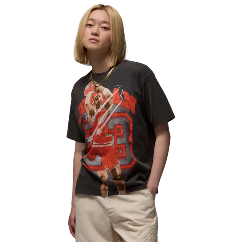 Jordan Flight female Magliette - Nero - Jersey di cotone - Foot Locker