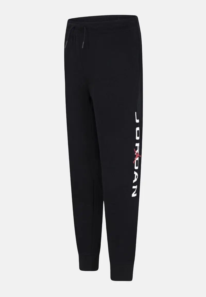 JORDAN Pantalone sportivo Baseline French Terry nero per bambino e bambina