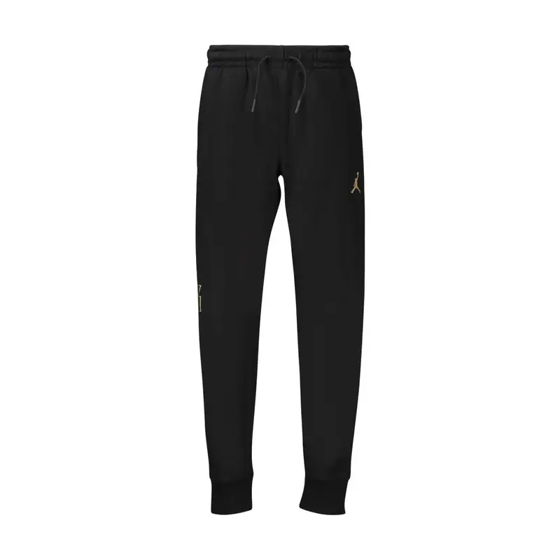 Jordan Pantaloni Lungo Uomo Nero con Ricamo
