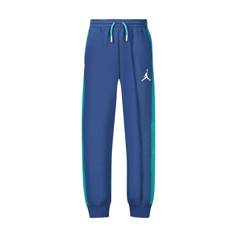 Jordan Pantaloni Uomo Blu con Stampa Logo