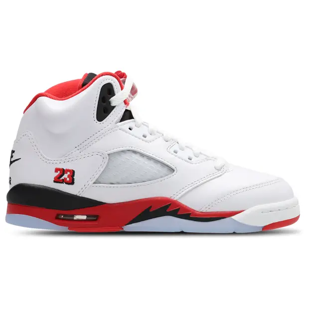 Retro 5 unisex Scarpe - Bianco - Pelle - Foot Locker White