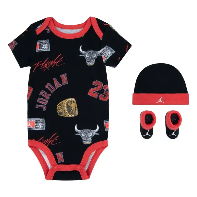 Set 3 pezzi da bambino Jordan Essentials AOP