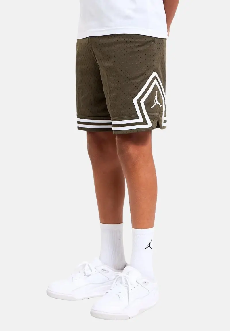 Shorts Dri-FIT Diamond verde militare per bambino e bambina