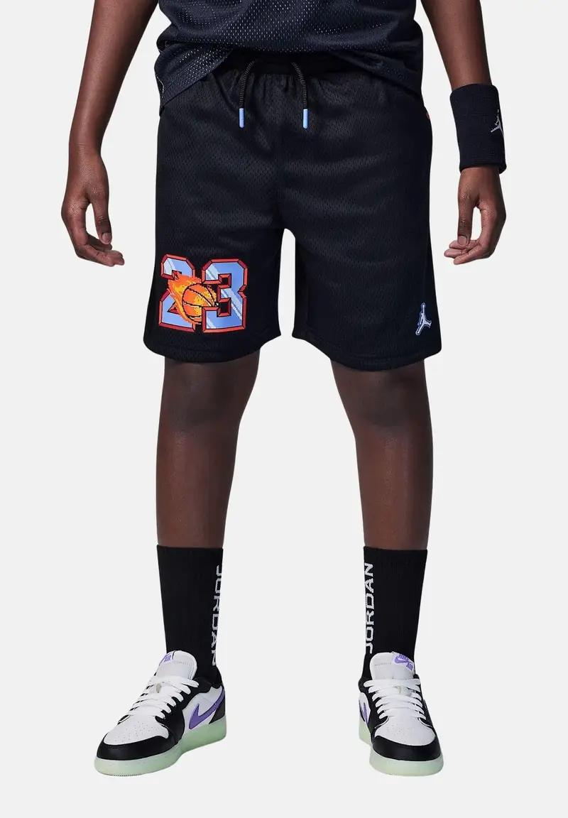 JORDAN Shorts sportivo Jordan Customized Air nero da bambino