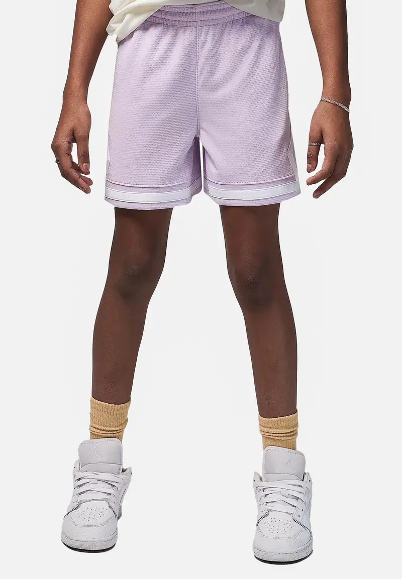JORDAN Shorts sportivo lilla da bambina con logo