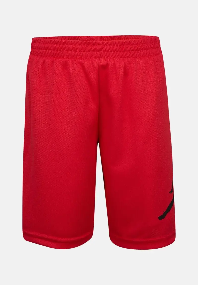 Shorts sportivo rosso da bambino con maxi stampa Jumpman