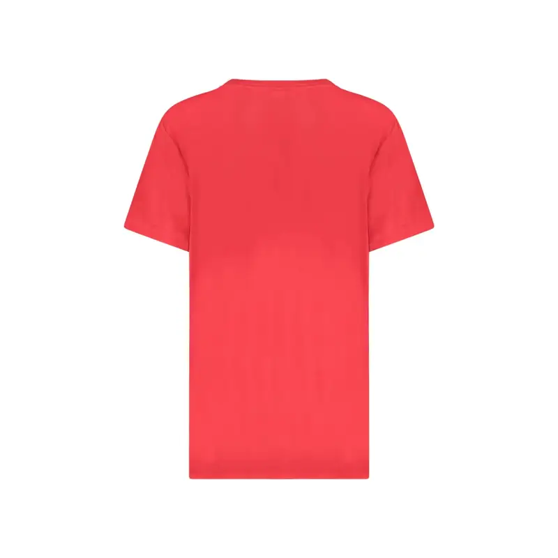 T-Shirt Bambino Maniche Corte Girocollo Poliestere Stampa Logo Rosso miniatura 2