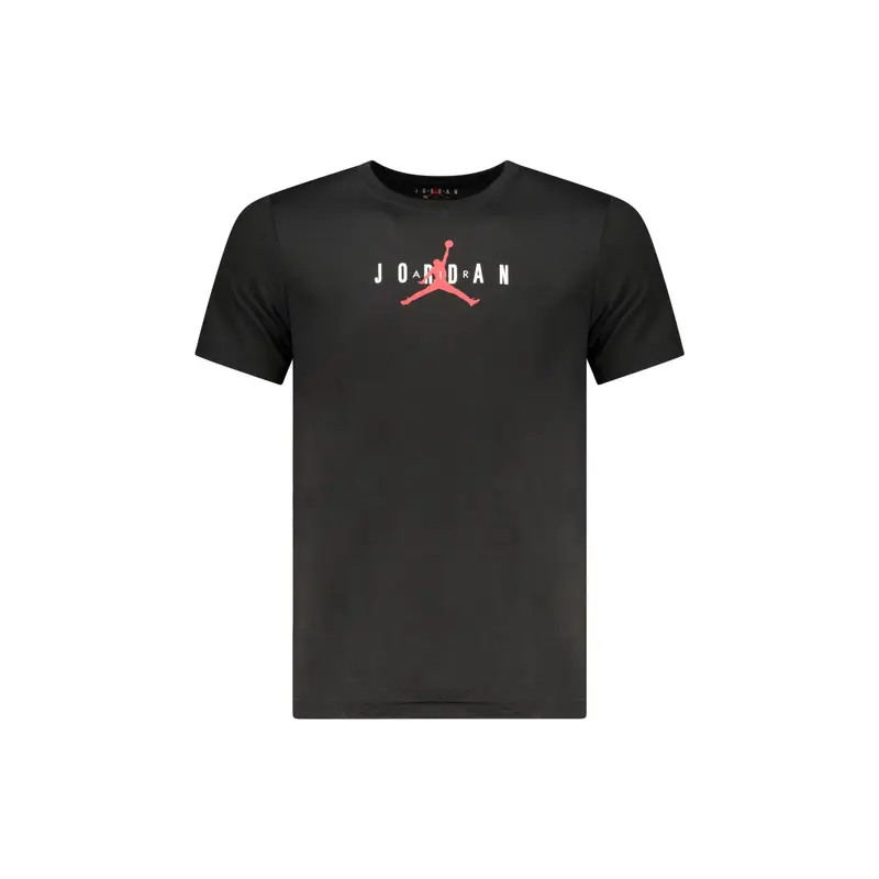 T-Shirt Maniche Corte Unisex Nera Stampa Logo Nero