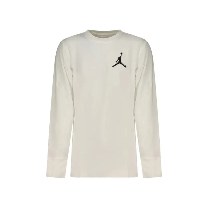 T-Shirt Maniche Lunghe Unisex Bianca Ricamo Bianco