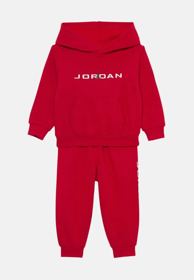 Tuta MJ Baseline Fleece rossa per bambino e bambina