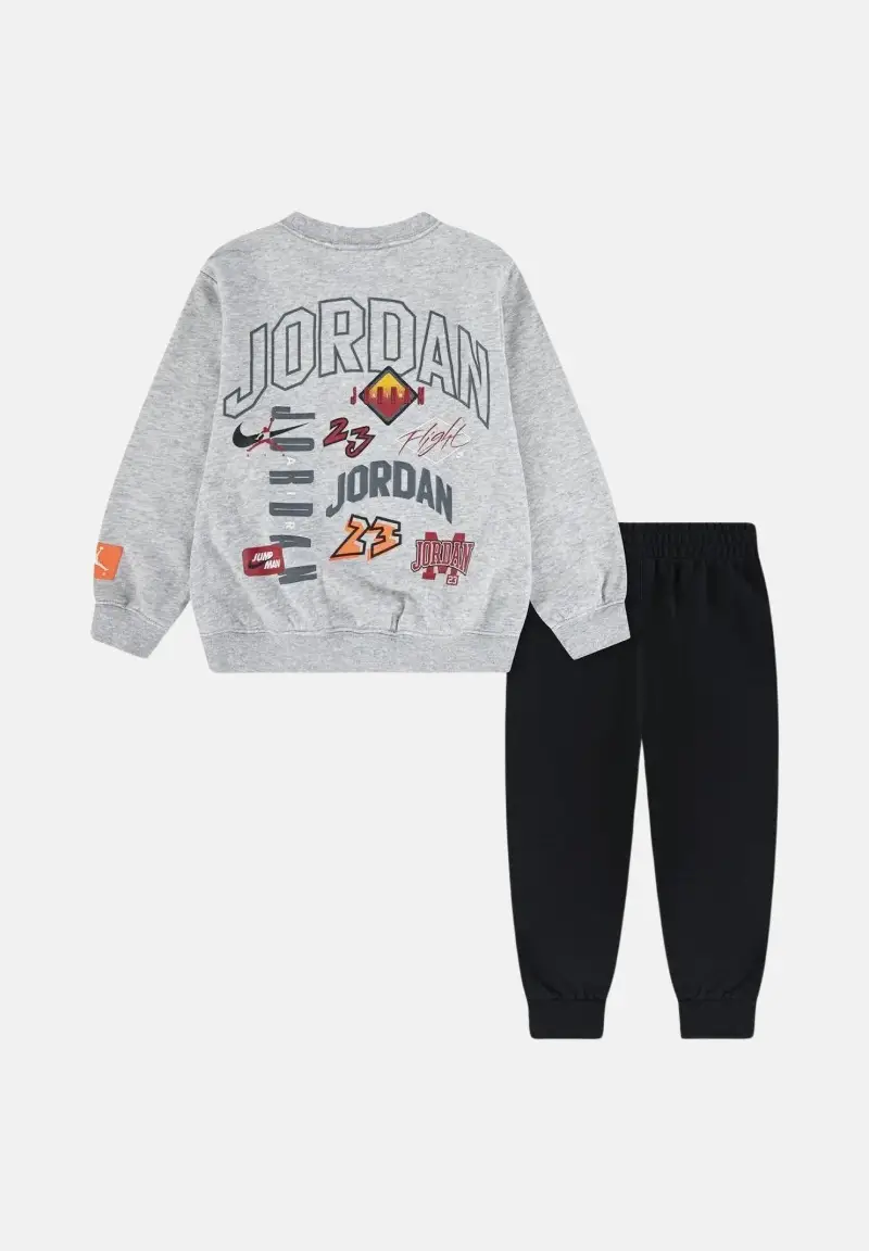 Tuta MJ DYNASTY FT CREW grigia e nera da bambino miniatura 2