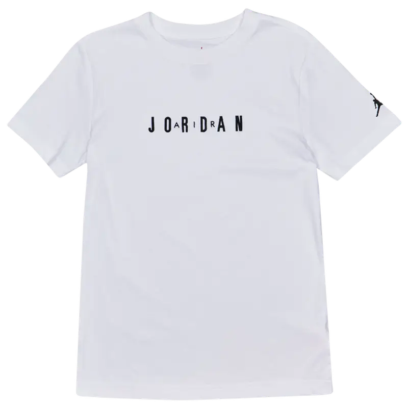 Jordan Wordmark Emb unisex Magliette - Bianco - Jersey di cotone - Foot Locker