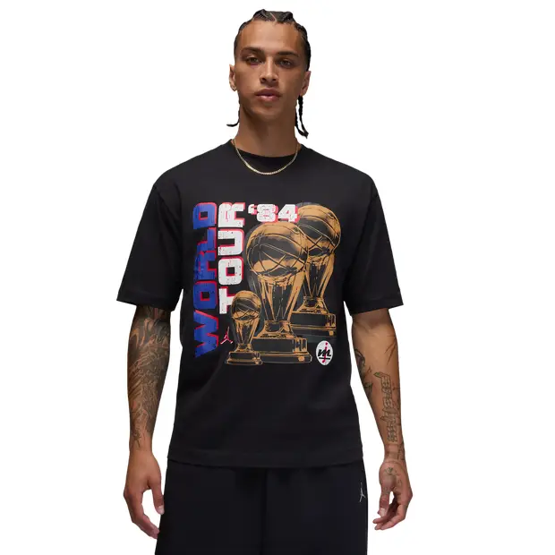 World Tour male Magliette - Nero - Jersey di cotone - Foot Locker Black