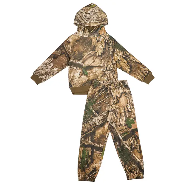 X Realtree Bambini - Tute da ginnastica Olivo - - 122 CM - Pile di cotone Olive