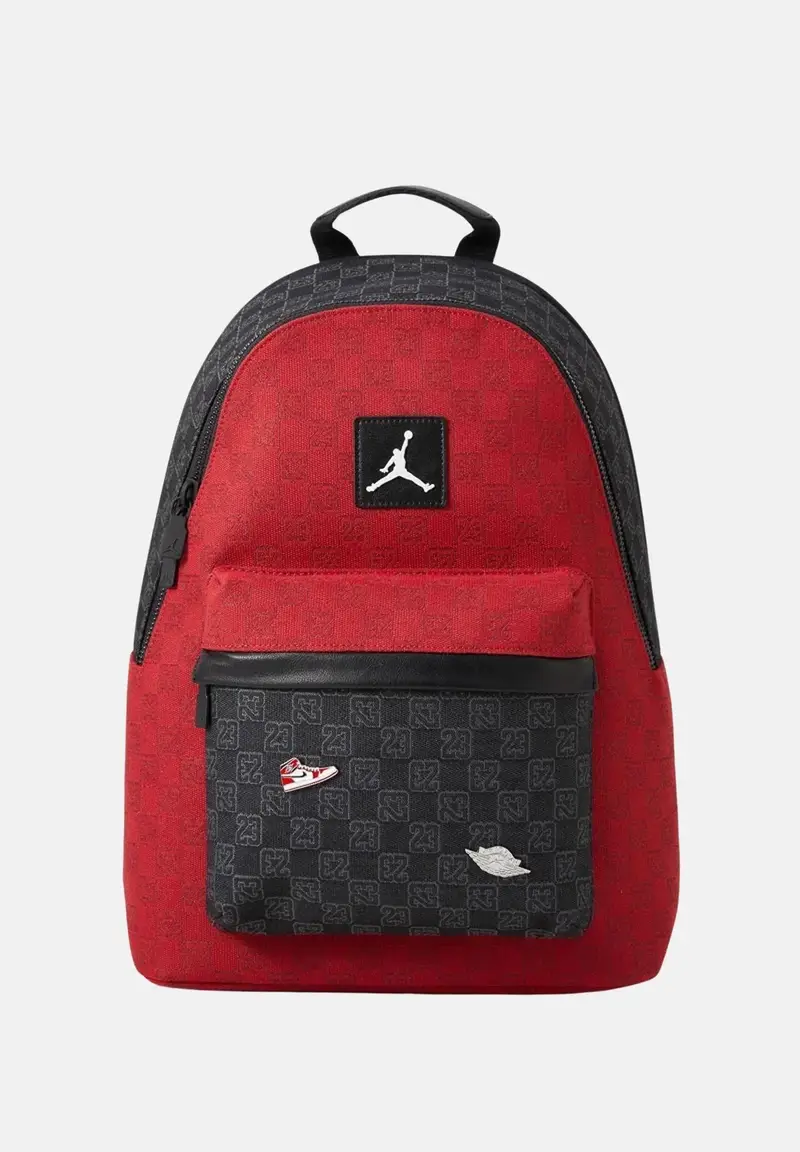 JORDAN Zaino Monogram nero e rosso per bambino e bambina