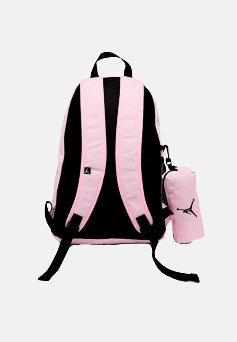 Zaino rosa con logo frontale unisex miniatura 2