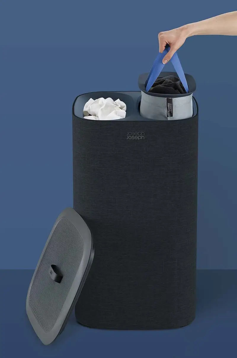 cesto della biancheria 60 L Nero miniatura 2