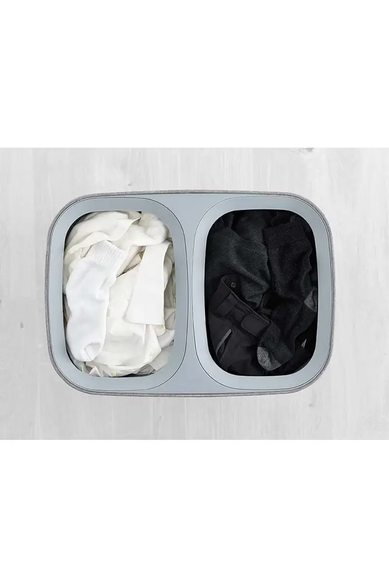 cesto della biancheria 90 L Grigio miniatura 2