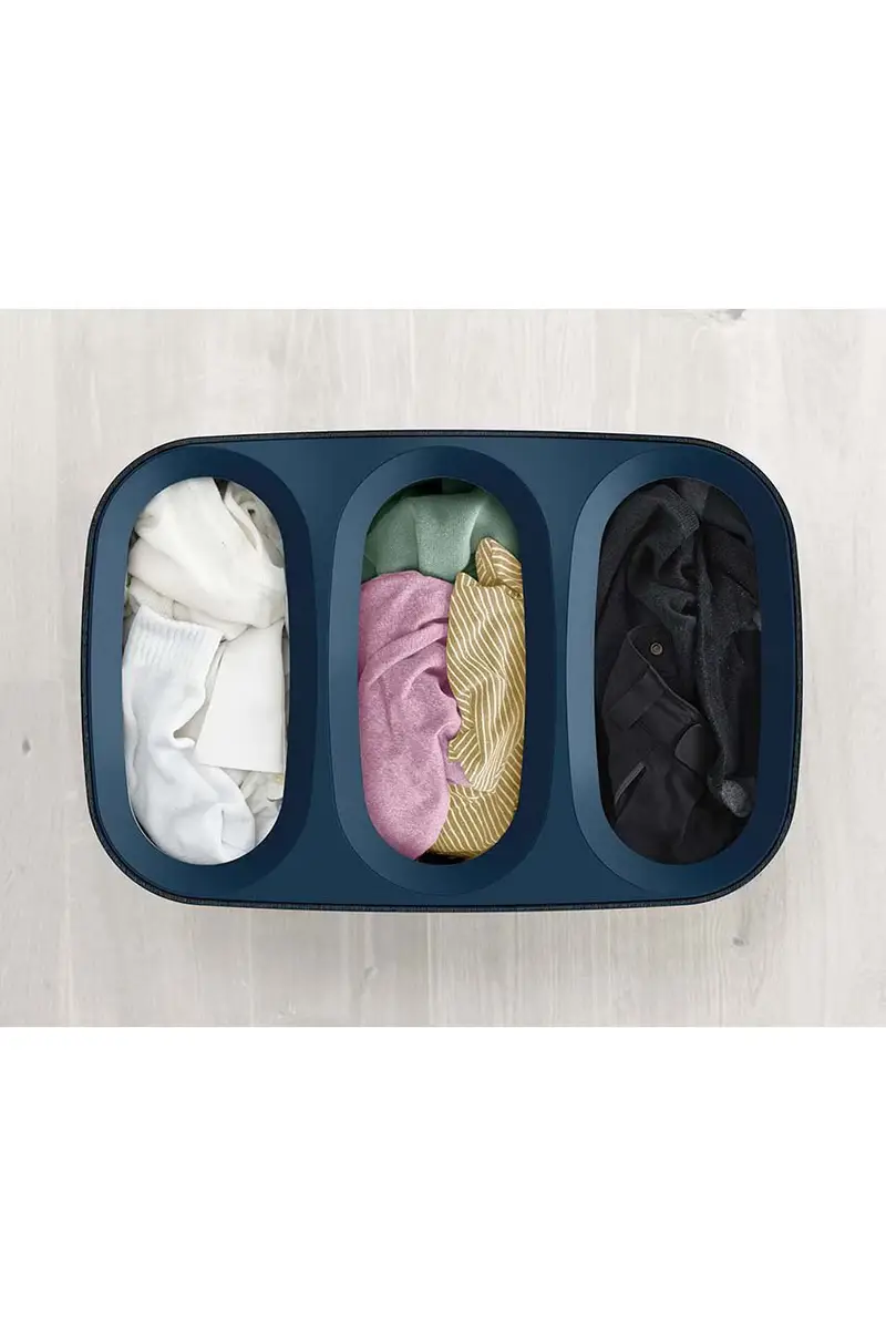 cesto della biancheria 90 L Nero miniatura 2