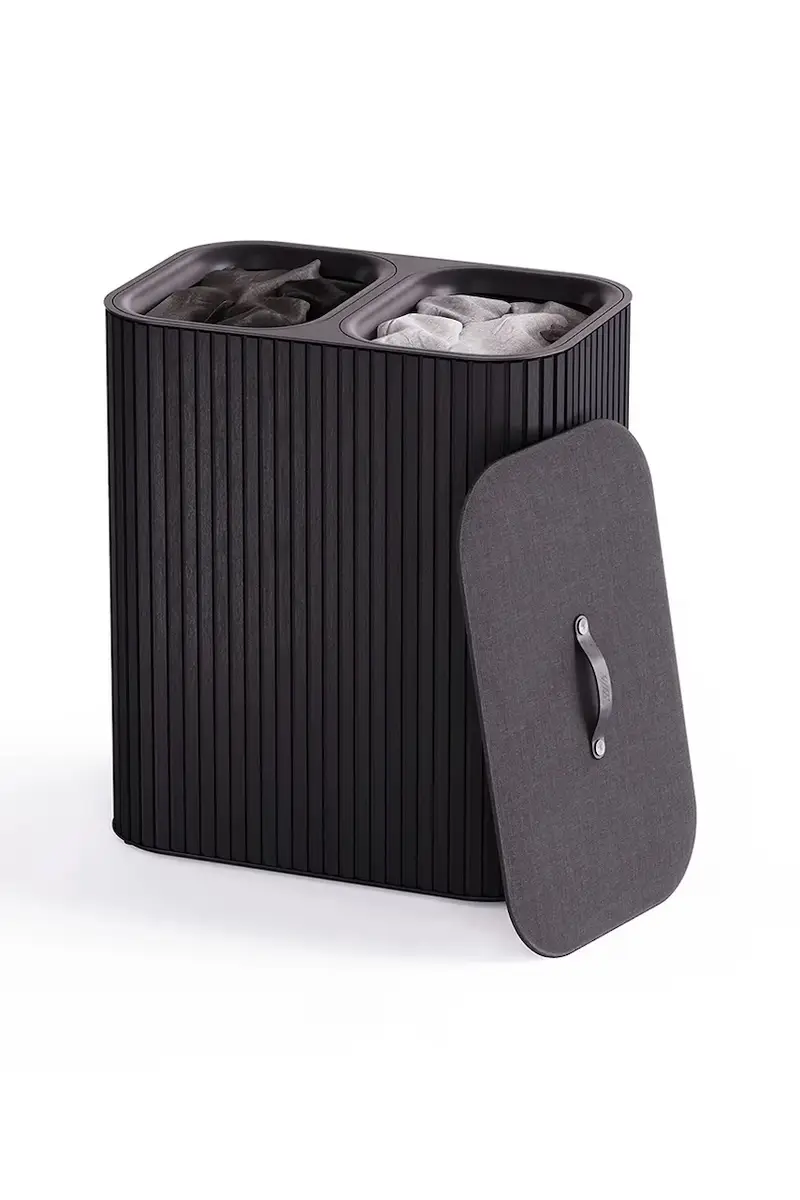 cesto della biancheria Tota Trio Luxe 90 L colore nero miniatura 2